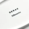 Silhouette oval tallrik S 10x18,5 cm 4-pack, White