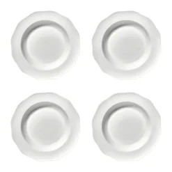 Silhouette pasta tallrik Ø22 cm 4-pack, White