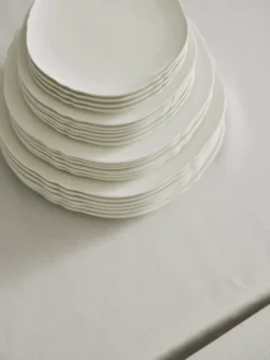 Silhouette tallrik XS Ø17 cm 4-pack, White