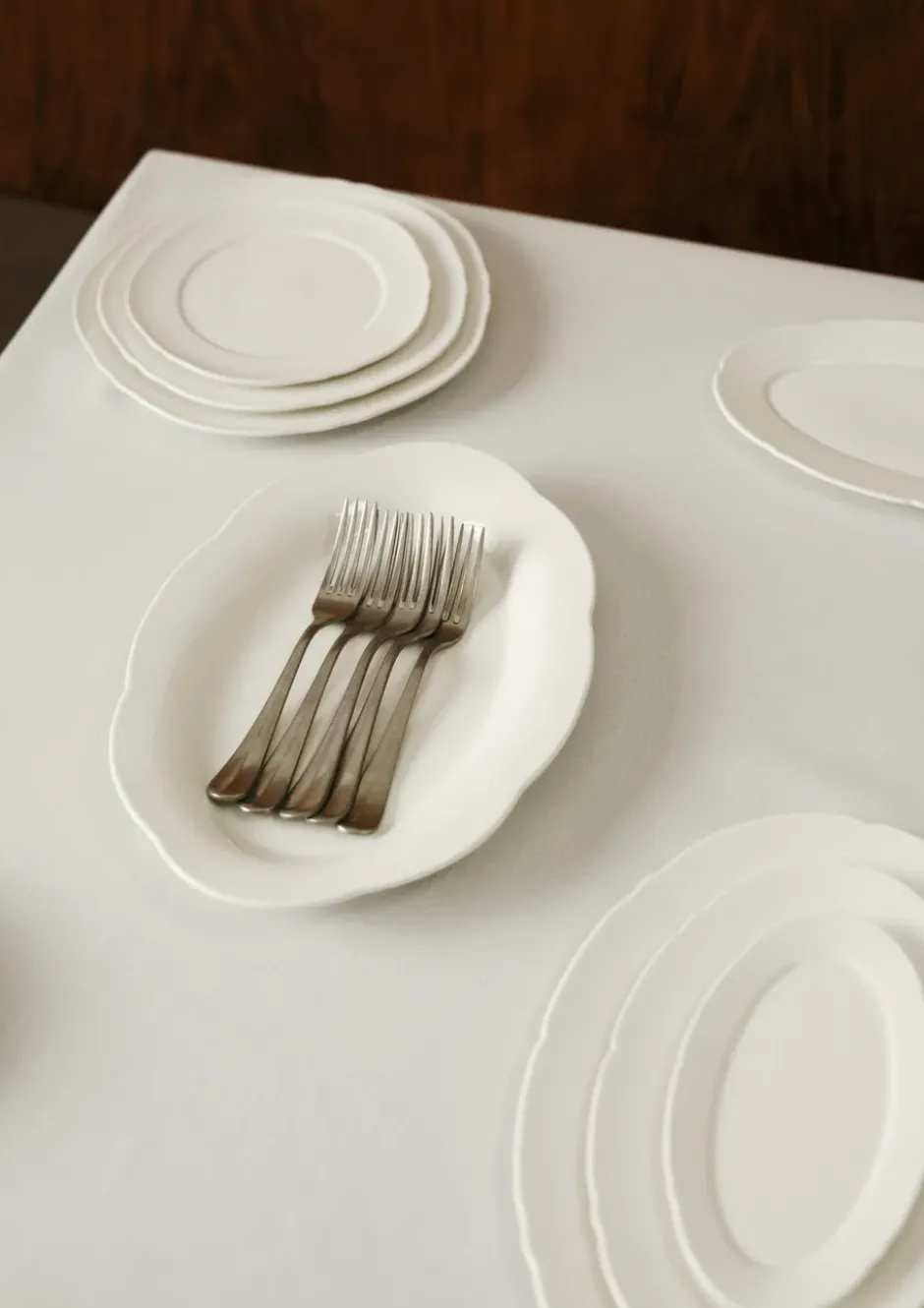 Silhouette tallrik XS Ø17 cm 4-pack, White