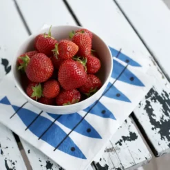 Sill servett 20-pack, Blå-vit