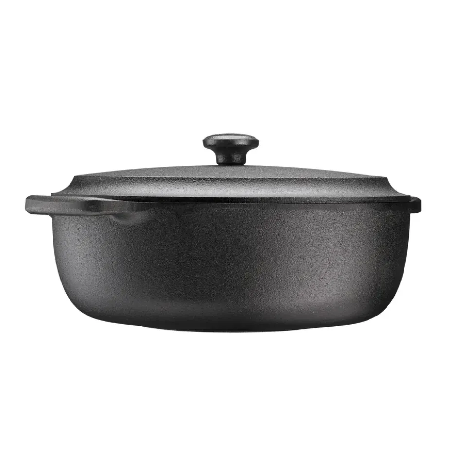 Skeppshult gryta oval med järnlock, 4 l
