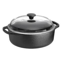 Skeppshult gryta rund med glaslock, 3 L