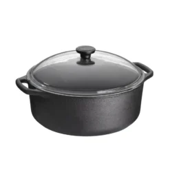 Skeppshult gryta rund med glaslock, 5,5 l