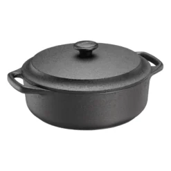 Skeppshult gryta rund med järnlock, 3 L