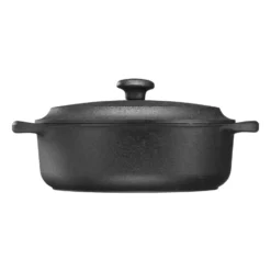 Skeppshult gryta rund med järnlock, 3 L