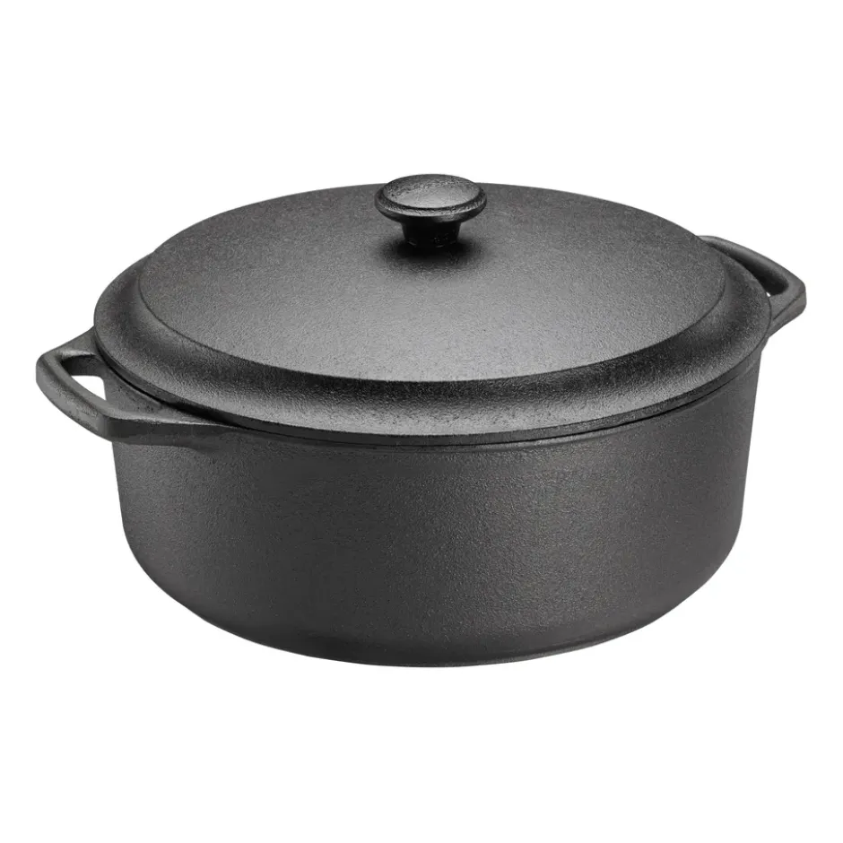 Skeppshult gryta rund med järnlock, 5,5 L