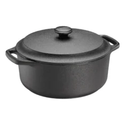 Skeppshult gryta rund med järnlock, 4 L