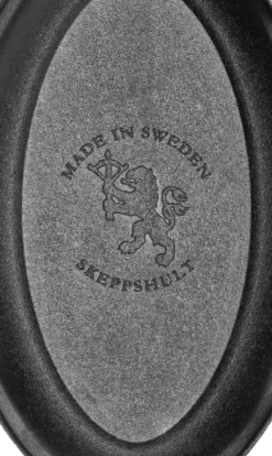 Skeppshult oval panna 28x17 cm, Trähandtag