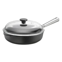 Skeppshult traktörpanna med stålhandtag & glaslock, 25 cm