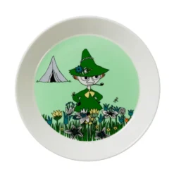 Snusmumriken tallrik, grön
