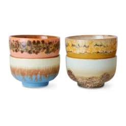 70's skål Ø13,5 cm 4-pack, Seabreeze