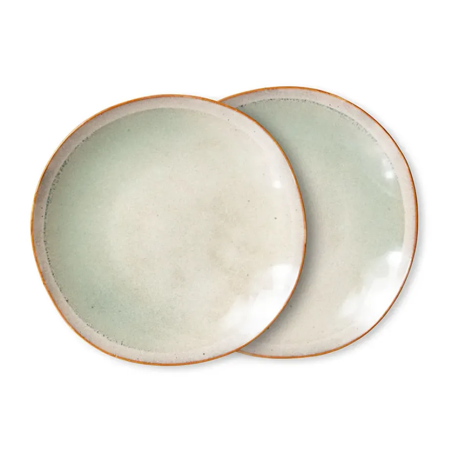 70's tallrik 22 cm 2-pack, Mist