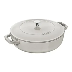 Staub Chistera traktörpanna gjutjärn Ø28 cm, White truffle