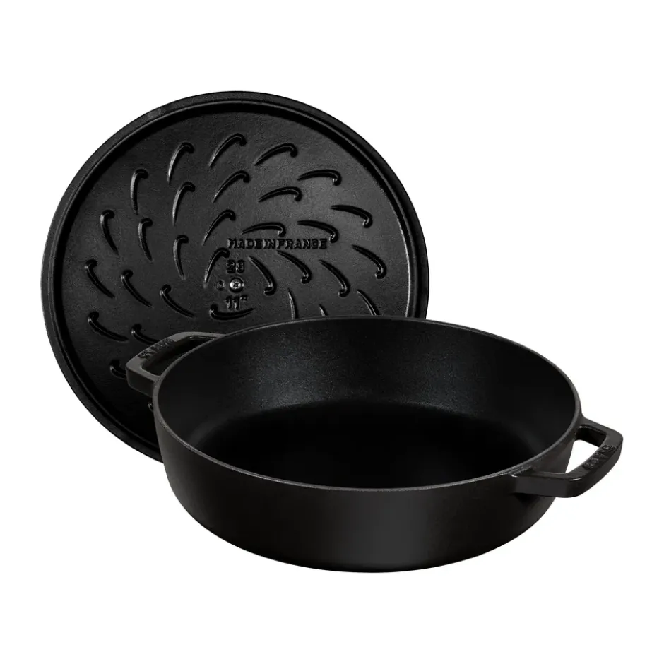 Staub Chistera traktörpanna gjutjärn Ø24 cm, Svart