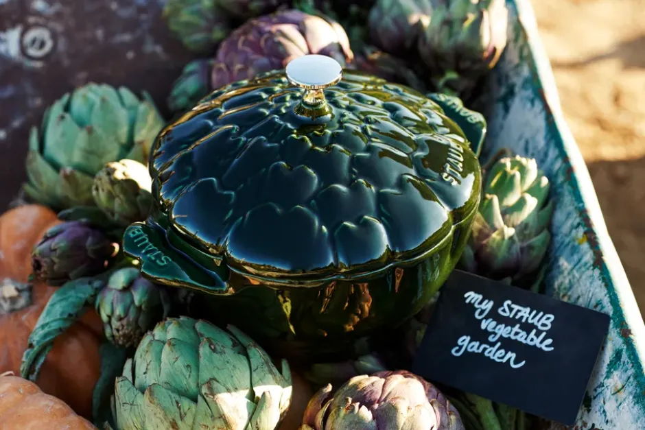 Staub La Cocotte gryta kronärtskocka 3 L, Basilikagrön