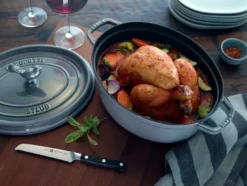 Staub La Cocotte oval gryta gjutjärn 8 L, Grafitgrå