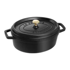 Staub La Cocotte oval gryta gjutjärn 3,2 L, Svart