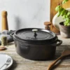 Staub La Cocotte oval gryta gjutjärn 2,35 L, Svart