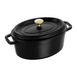 Staub La Cocotte oval gryta gjutjärn 2,35 L, Svart
