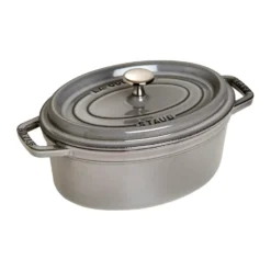 Staub La Cocotte oval gryta gjutjärn 2,35 L, Grafitgrå