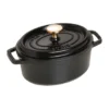 Staub La Cocotte oval gryta gjutjärn 1 L, Svart