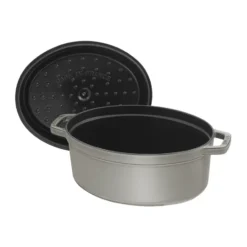Staub La Cocotte oval gryta gjutjärn 1 L, Grafitgrå