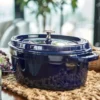 Staub La Cocotte oval gryta gjutjärn 6,7 L, Mörkblå