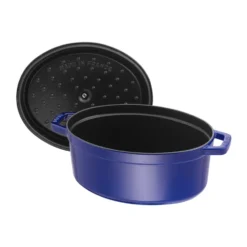 Staub La Cocotte oval gryta gjutjärn 6,7 L, Mörkblå