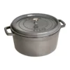 Staub La Cocotte rund gryta gjutjärn 8,4 L, Grafitgrå
