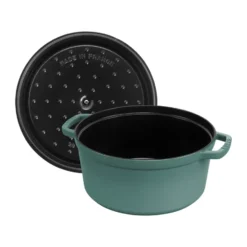 Staub La Cocotte rund gryta gjutjärn 6,7 L, Eukalyptus