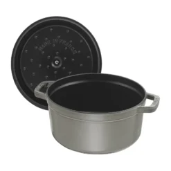 Staub La Cocotte rund gryta gjutjärn 1,7 L, Grafitgrå