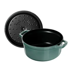 Staub La Cocotte rund gryta gjutjärn 3,8 L, Eukalyptus