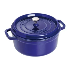 Staub La Cocotte rund gryta gjutjärn 2,6 L, Mörkblå
