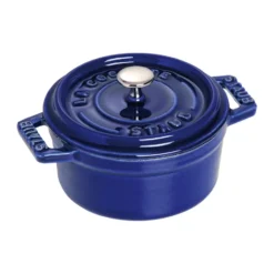 Staub La Cocotte rund gryta gjutjärn 0,25 L, Mörkblå