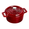Staub La Cocotte rund gryta gjutjärn 0,25 L, Grenadinröd