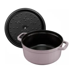 Staub La Cocotte rund gryta gjutjärn 3,8 L, Cherry Blossom