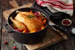 Staub La Cocotte rund gryta gjutjärn 1,2 L, Svart
