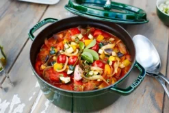 Staub La Cocotte rund gryta gjutjärn 5,2 L, Basilikagrön