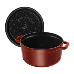 Staub La Cocotte rund gryta gjutjärn 5,2 L, Grenadinröd