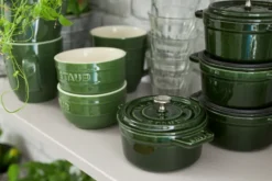 Staub La Cocotte rund gryta gjutjärn 0,25 L, Basilikagrön