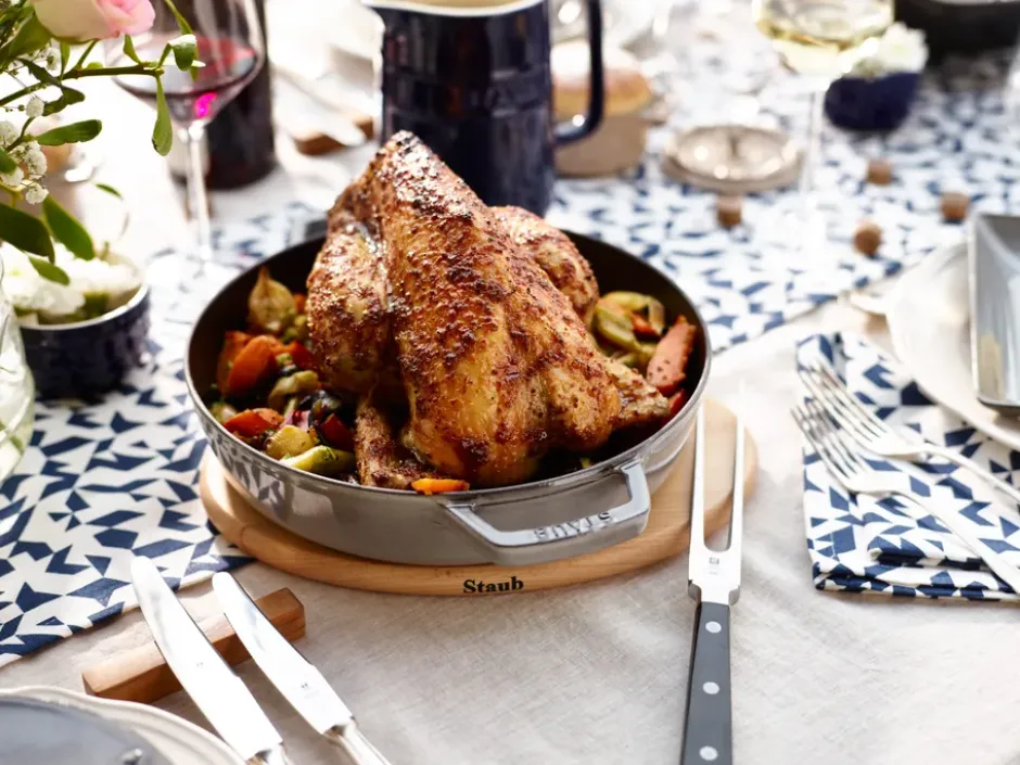 Staub magnetiskt grytunderlägg oval bok, 15 cm