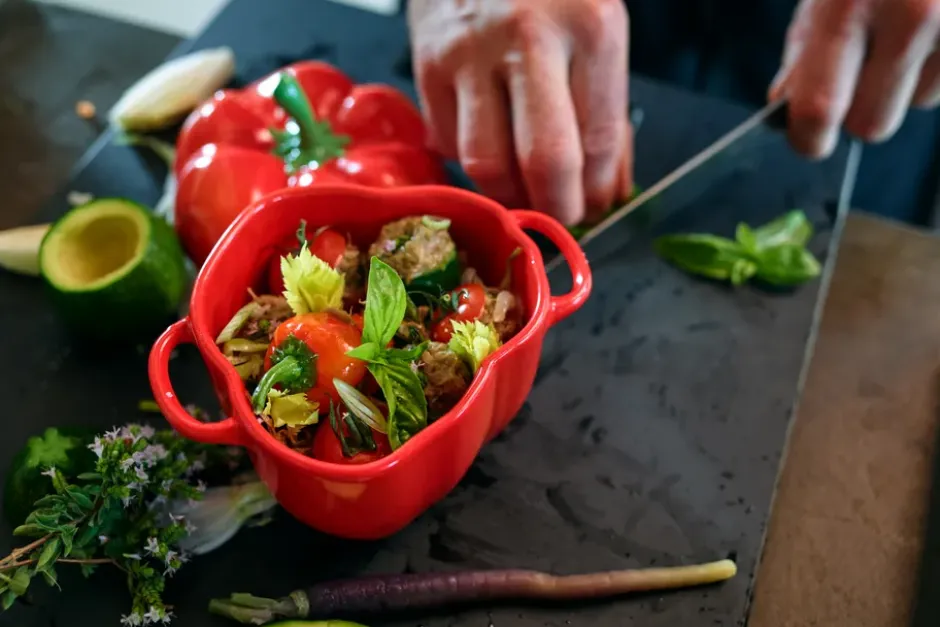 Staub mini gryta paprika 0,47 L, Orange-röd