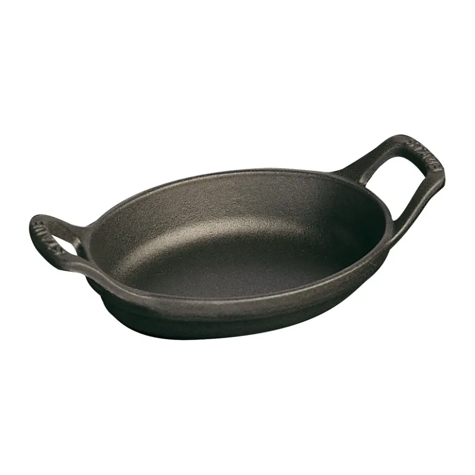 Staub oval ugnsform gjutjärn 37 cm, Svart