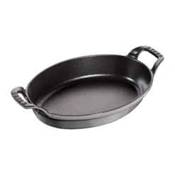 Staub oval ugnsform gjutjärn 24 cm, Grafitgrå