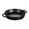 Staub paellapanna gjutjärn 2 handtag Ø34 cm, Svart