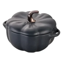 Staub pumpagryta i stengods svart, 0,47 L