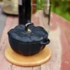 Staub pumpagryta i stengods svart, 0,7 L