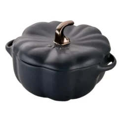 Staub pumpagryta i stengods svart, 0,7 L