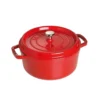 Staub rund gryta i gjutjärn 5,2 l, röd